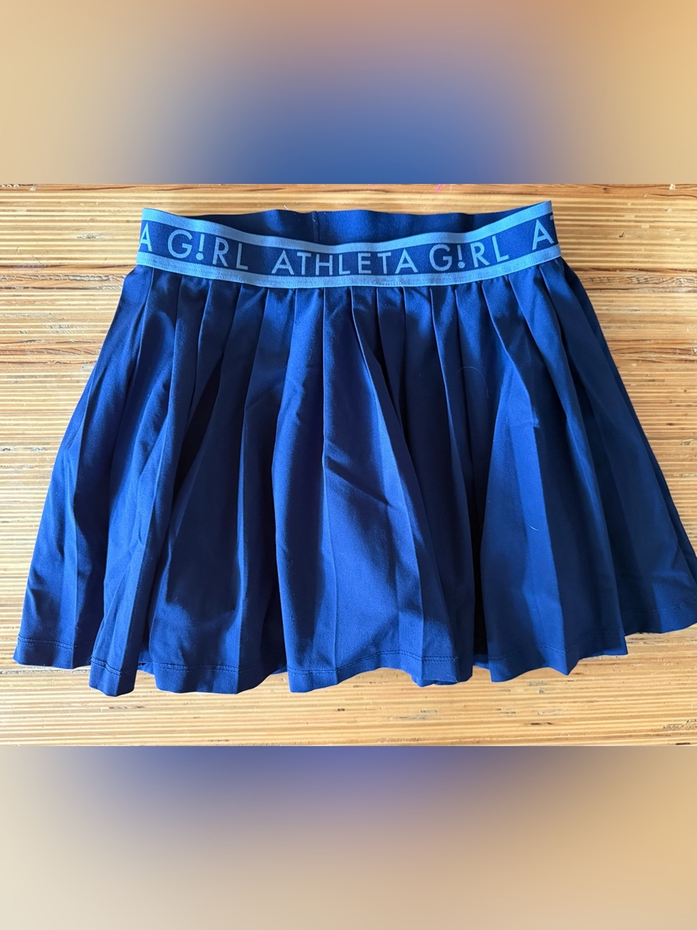 Athleta G!RL Royal Blue Pleated Athletic Skirt